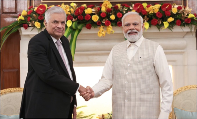 Issuing India-Sri Lanka Economic Partnership Vision titled ‘Promoting Connectivity, Catalysing Prosperity