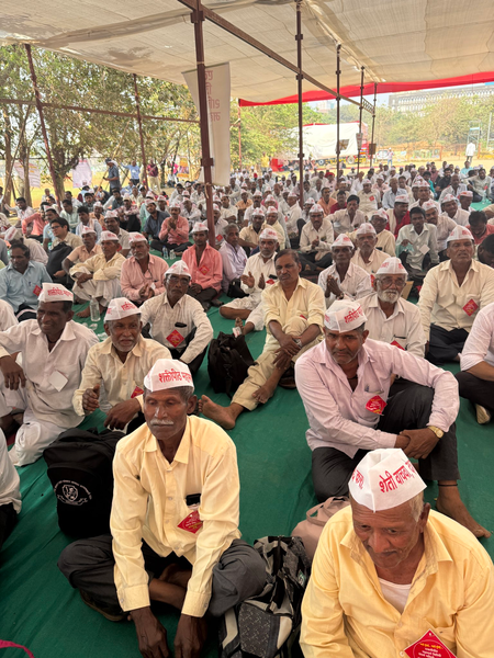 Mumbai: Farmers protest against Rs 86,300 crore Shaktipeeth Highway project