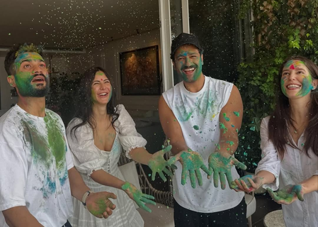 Katrina Kaif & Vicky Kaushal wishes everyone ‘Happy Holi’ with some perfect family pics