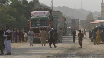 Thousands of trucks carrying lifesaving food items remain stuck at Torkham border