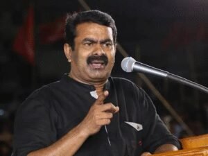 NTK leader Seeman walks off stage amid chaos in TN‘s Villupuram protest meeting