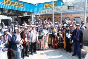 Bharat Gaurav Tourist Train reaches Sairang for 1st time, marking new era for rail connectivity in Mizoram