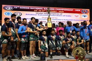 Indian Railways beat Maharashtra by 18 points to claim title in Senior Men’s National Kabaddi