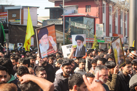 Protests in Kashmir over killing of Khamenei; leaders appeal for calm