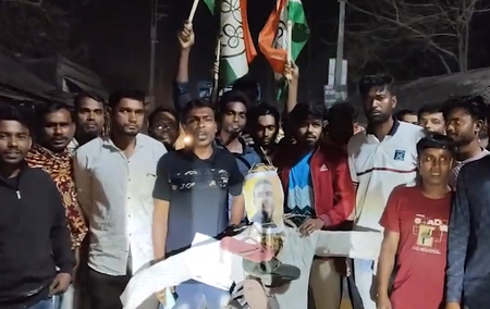 Trinamool protests in Bengal’s Hasnabad over ‘targetted’ removal of names from electoral rolls