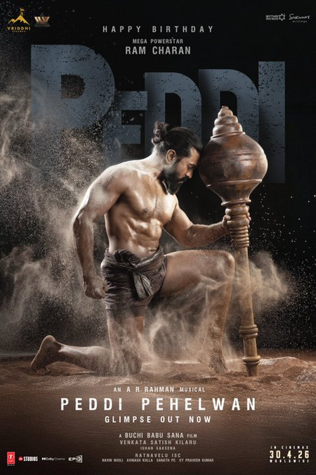 Ram Charan impresses as a mace-wielding wrestler in ‘Peddi Pehelwan Glimpse’