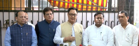BJP approaches EC over Bengal polls; Rijiju claims democracy being ‘hijacked’ by Trinamool