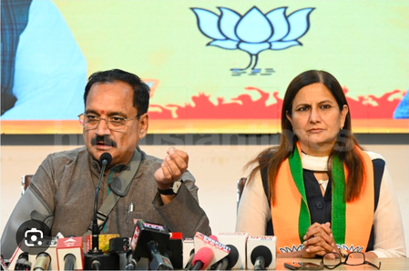 Delhi BJP chief Virendra Sachdeva criticises AAP for spreading lies on ‘Pink Cards’