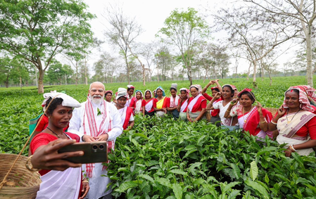 ‘Memorable experience’: PM Modi visits tea garden in Dibrugarh, lauds workers for their hardwork