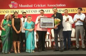 MCA unveils Stands, Gates at Wankhede Stadium to honour former cricketers Shastri, Sardesai, Solkar, Edulji