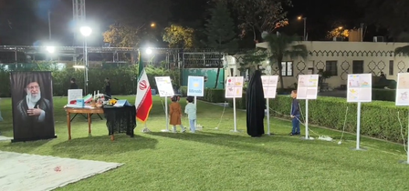 Iranian Embassy in Delhi showcases exhibition of drawings retrieved from Minab school rubble