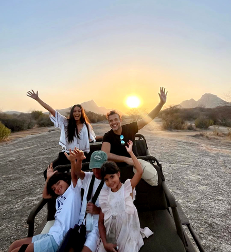 Lisa Haydon enjoys ‘No signal, No TV’ thrilling wild life safari with family, spots leopard with cubs