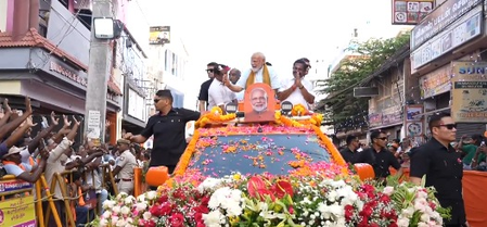 PM Modi shares highlights from Nagercoil roadshow, says DMK headed for defeat