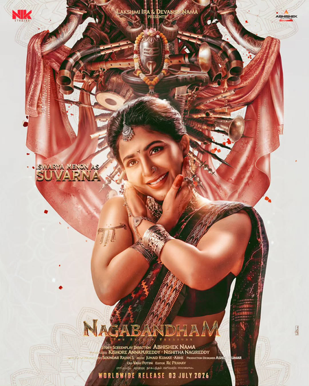 Iswarya Menon’s character in Virat Karrna’s pan Indian film ‘Nagabandham’ revealed!
