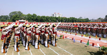 UP CM attends passing out parade ceremony of over 60,000 constables, honours those with excellent record