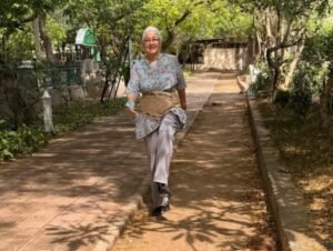 Nafisa Ali is finally able to walk in the park post-surgery