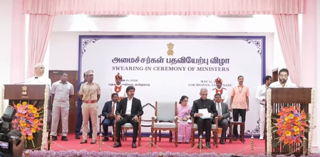 Vande Mataram row returns in TN as DMK targets Vijay govt over swearing-in protocol