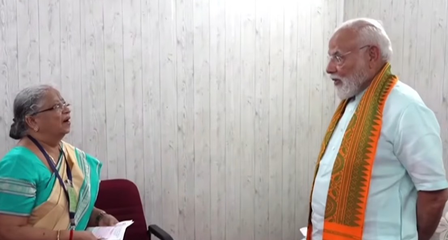 PM Modi hails TN teacher Girija Amma’s patriotic initiative in ‘Mann Ki Baat’