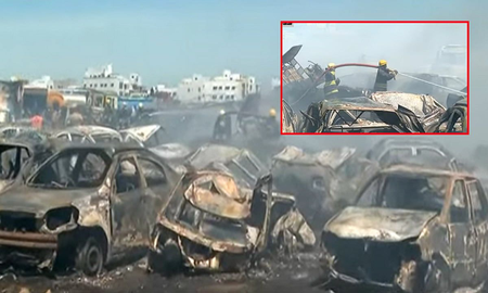 Massive fire at Pallikaranai dump yard guts over 100 seized vehicles, smoke chokes south Chennai