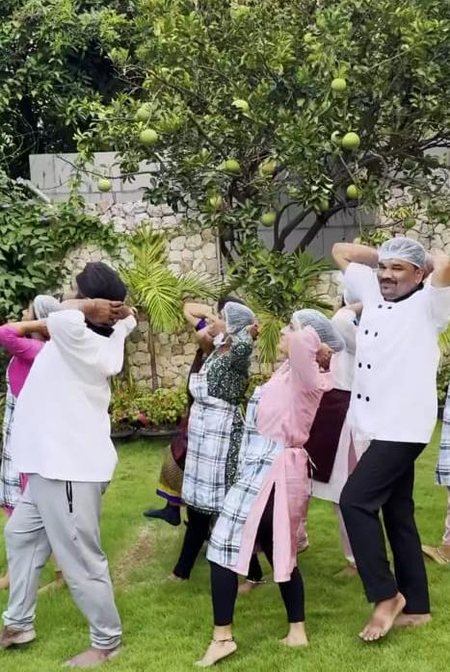 Ram Charan’s baby girl Klin Kaara says ‘love you Nanna’ as their staff grooves on ‘Chikri Chikri’