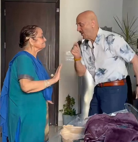Anupam Kher shares adorable dance moment with mother Dulari