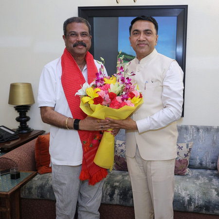 Education Minister Dharmendra Pradhan, Goa CM discuss NEP 2020 outcomes