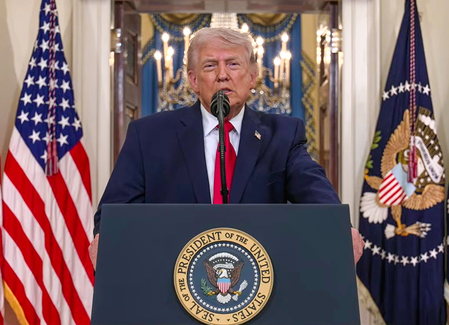 Trump backs Fed chair Warsh, pushes lower rates