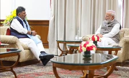 K’taka CM Shivakumar holds 1st meeting with PM Modi after taking charge; seeks Centre’s support for infra, investment projects