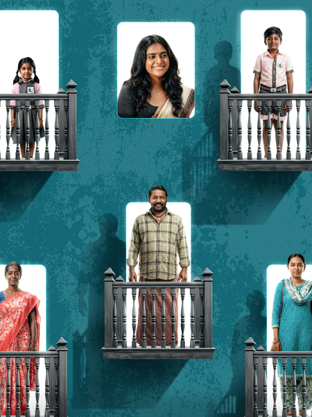 An entire village unveils the first look of Nimisha Sajayan, Karunas-starrer ‘Enna Vilai’!