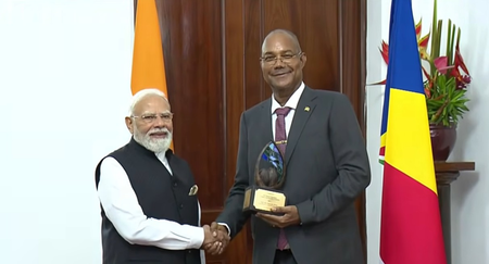 Seychelles confers ‘Guardian of the Blue Horizon’ honour on PM Narendra Modi