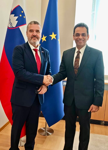 India and Slovenia discuss steps to elevate ties to mutually beneficial partnership