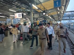 Jammu railway station full decked up to welcome SANJY-2026 Yatris