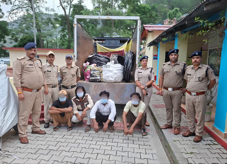 Four UP residents arrested for stealing power line materials from Uttarakhand’s Karnaprayag