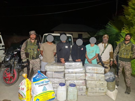 Six militants, four drug smugglers arrested in Manipur; arms, ganja seized