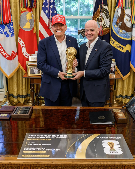 Infantino defends FIFA judicial independence, admits Trump called over Balogun case