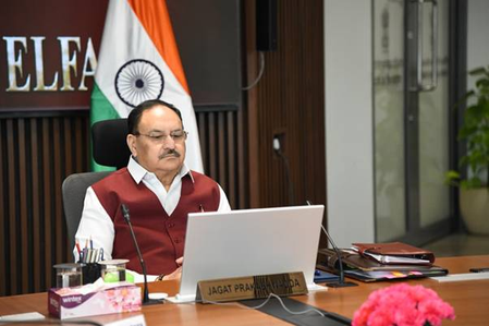 J.P. Nadda holds review meeting on flagship health programmes in Kerala