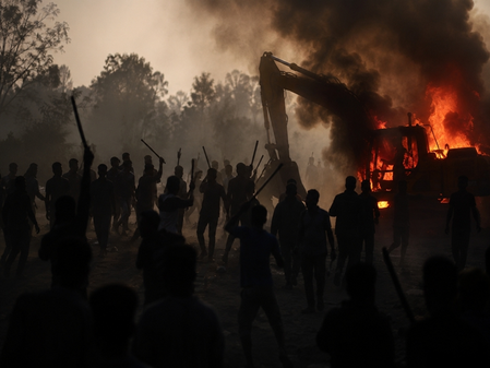 Violence during anti-encroachment drive in Bihar’s Valmiki Tiger Reserve; several injured