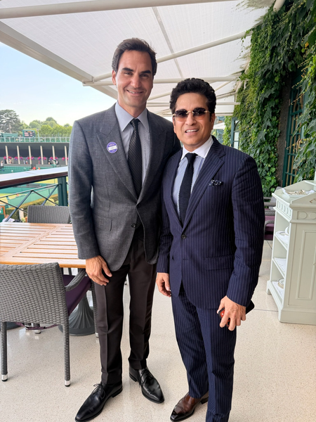 ‘Some rallies never end’: Sachin Tendulkar pens note to Roger Federer after Wimbledon reunion