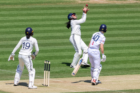 One-off Test: Kranti’s maiden five-fer gives India a 115-run 1st innings lead as England fold for 170