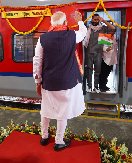 PM Modi dedicates redeveloped Ashoknagar railway station under Amrit Bharat Station Scheme