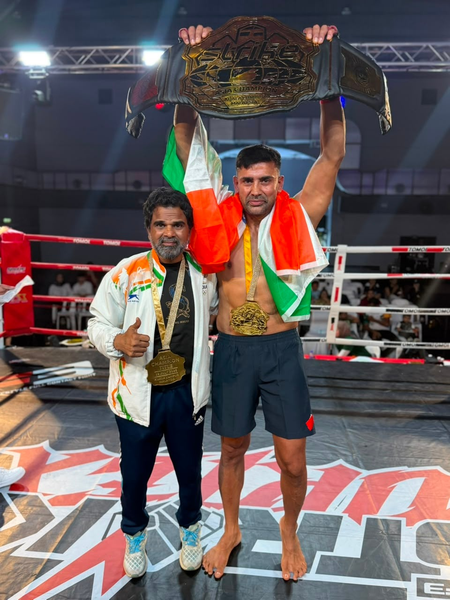 Sangram Singh becomes first Indian to win Asian Championship title after defeating Pakistani fighter Mohammad Abid