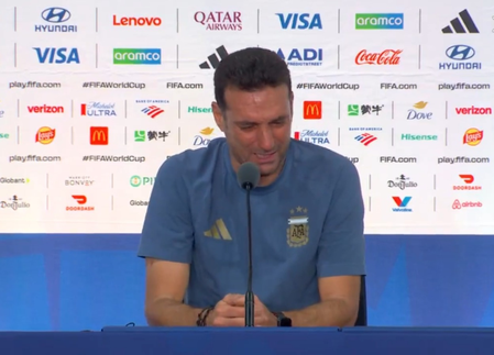 Argentina boss Scaloni leaves press conference in tears after World Cup heartbreak