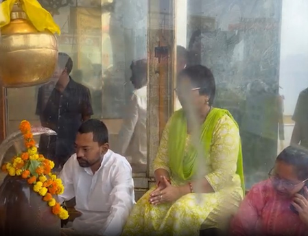 Nishant Kumar celebrates his 45th birthday with prayers at Patna’s Mahavir temple