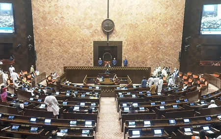 Rajya Sabha adjourned for the day amid continued Oppn uproar over NEET paper leak protests