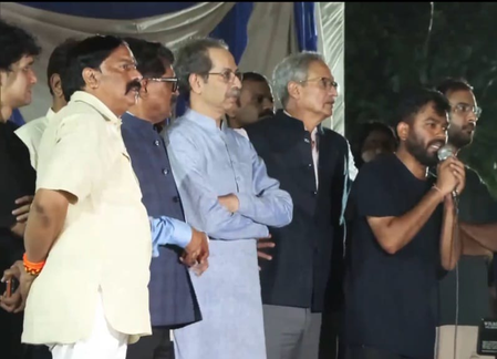 ‘Entire govt needs to be replaced’: Uddhav Thackeray at Jantar Mantar (Lead)