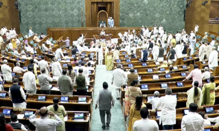 Lok Sabha adjourned 2-minute after reconvening amid Oppn’s NEET uproar