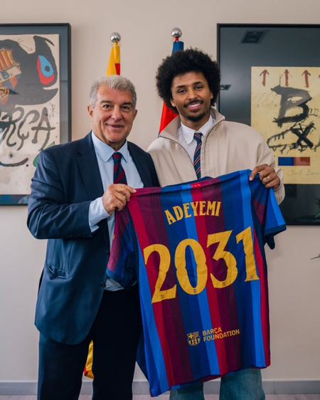 Karim Adeyemi joins Barcelona from Borussia Dortmund on a five-year deal