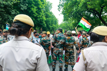 Delhi Police denies claim of detention over food being taken to Jantar Mantar, calls allegation ‘false, misleading’
