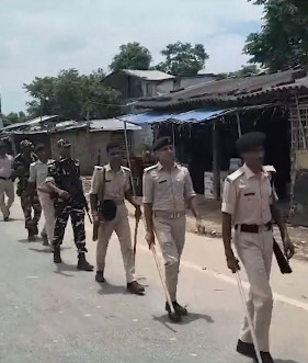 Nalanda police conduct flag march ahead of Bihar Bandh over NEET paper leak