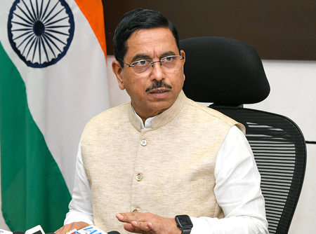 Accepting it with humility, a deep sense of duty: Pralhad Joshi after assuming charge as Union Education Minister